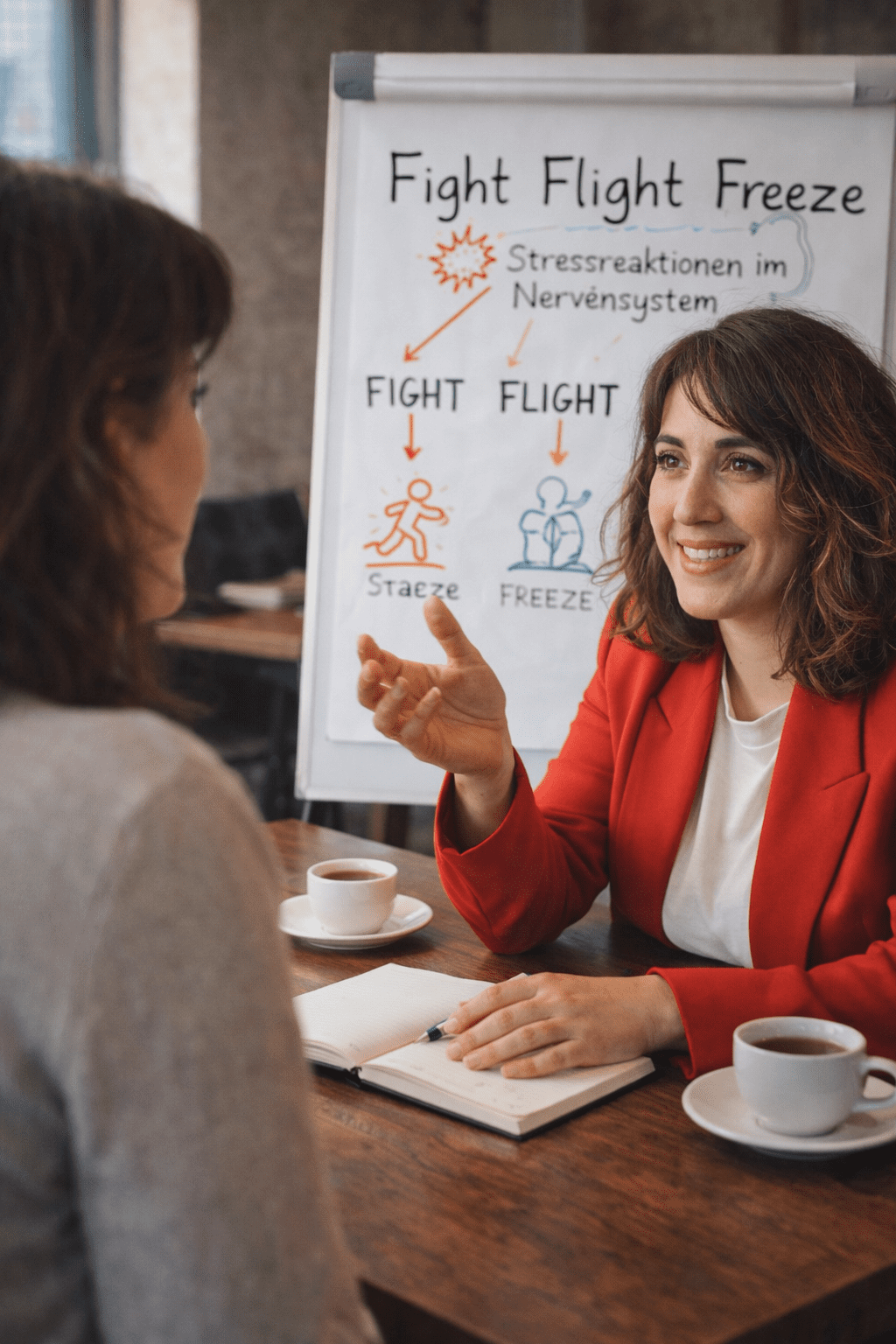 Fight Flight Freeze Stressreaktion im Nervensystem